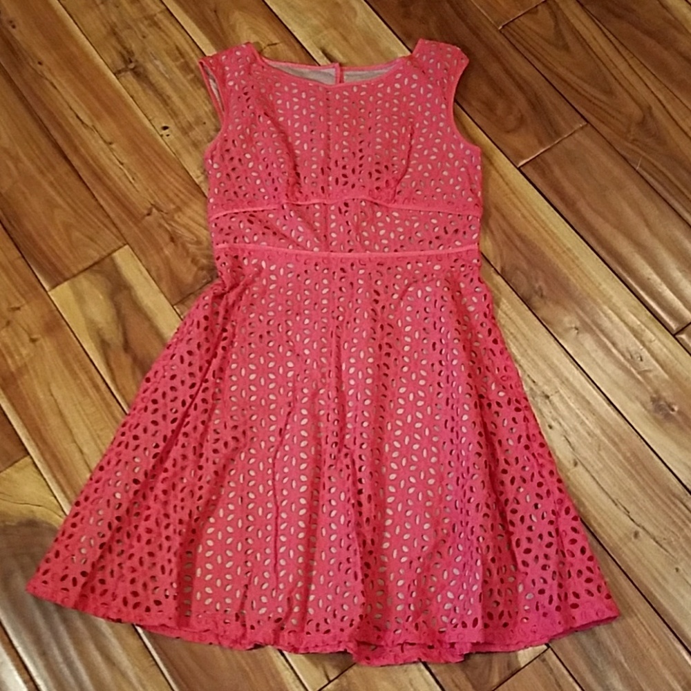 Loft Eyelid flare dress.